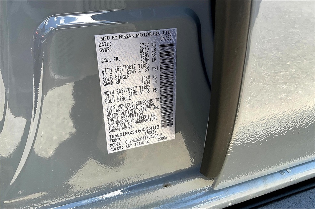 2025 Nissan Frontier PRO-4X - Photo 16