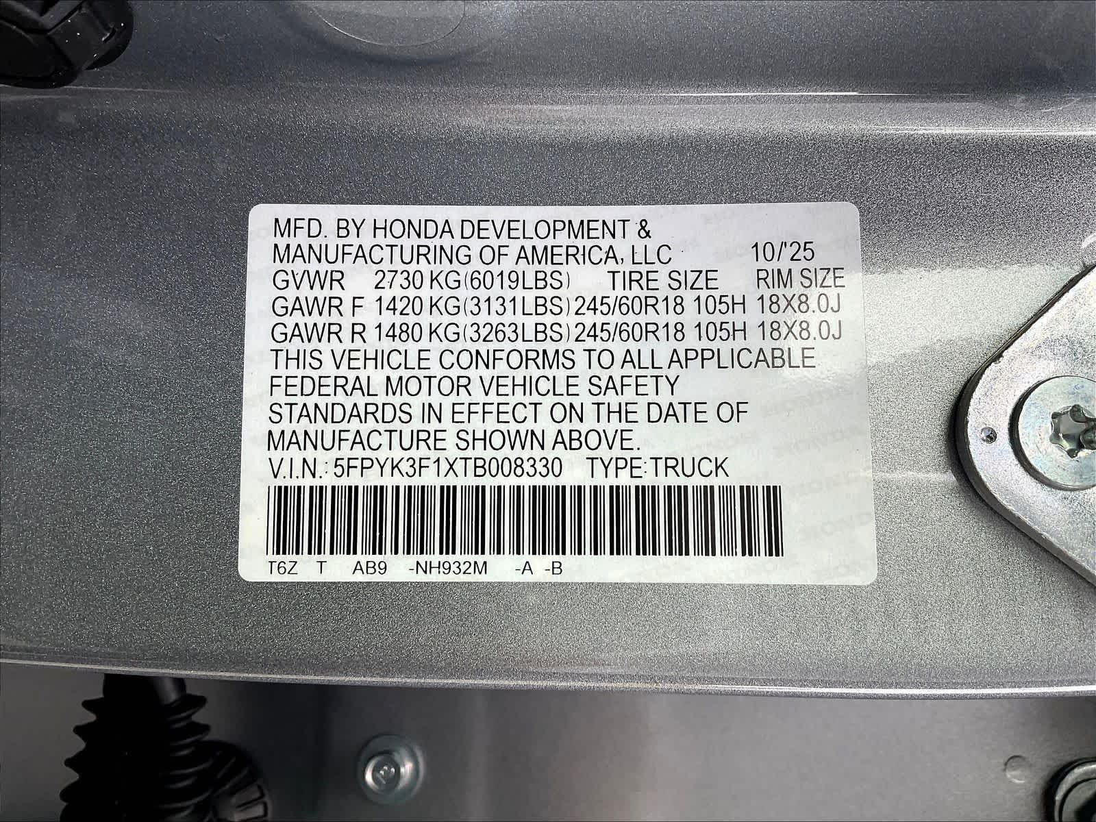 2026 Honda Ridgeline Sport - Photo 17