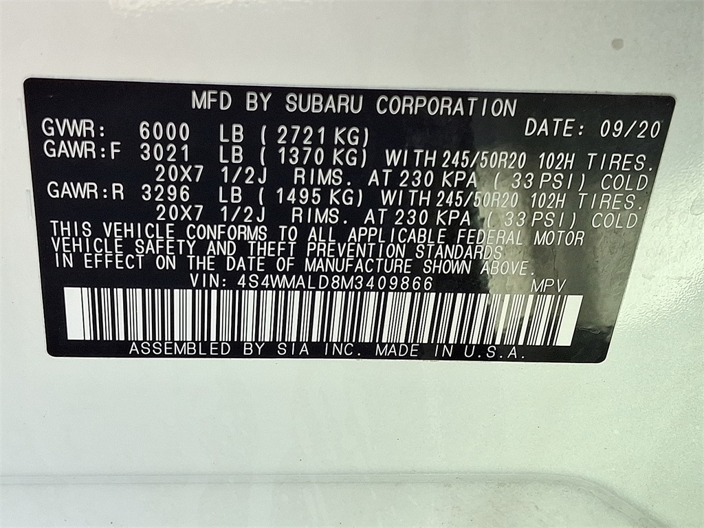 2021 Subaru Ascent Limited - Photo 27