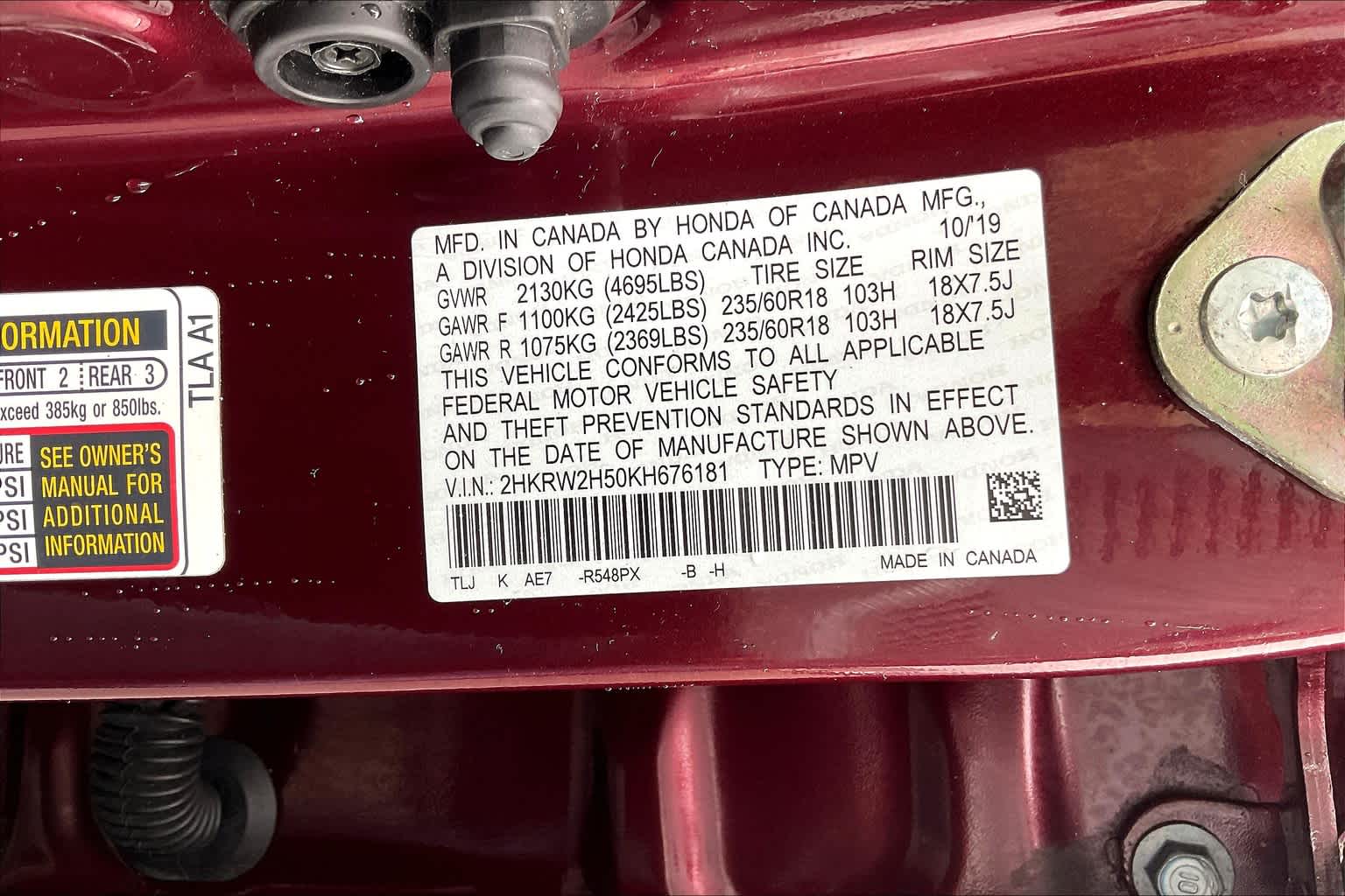 2019 Honda CR-V EX - Photo 36