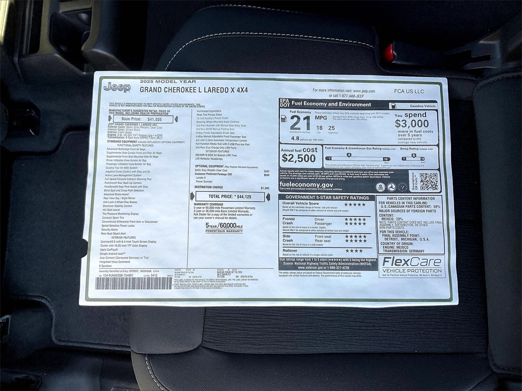 2025 Jeep Grand Cherokee L Laredo - Photo 17