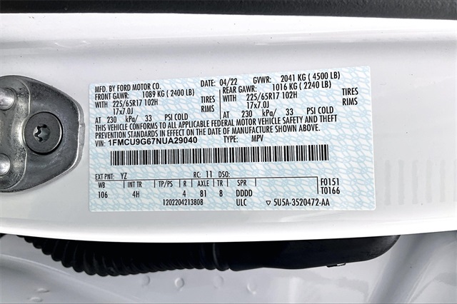 2022 Ford Escape SE - Photo 33