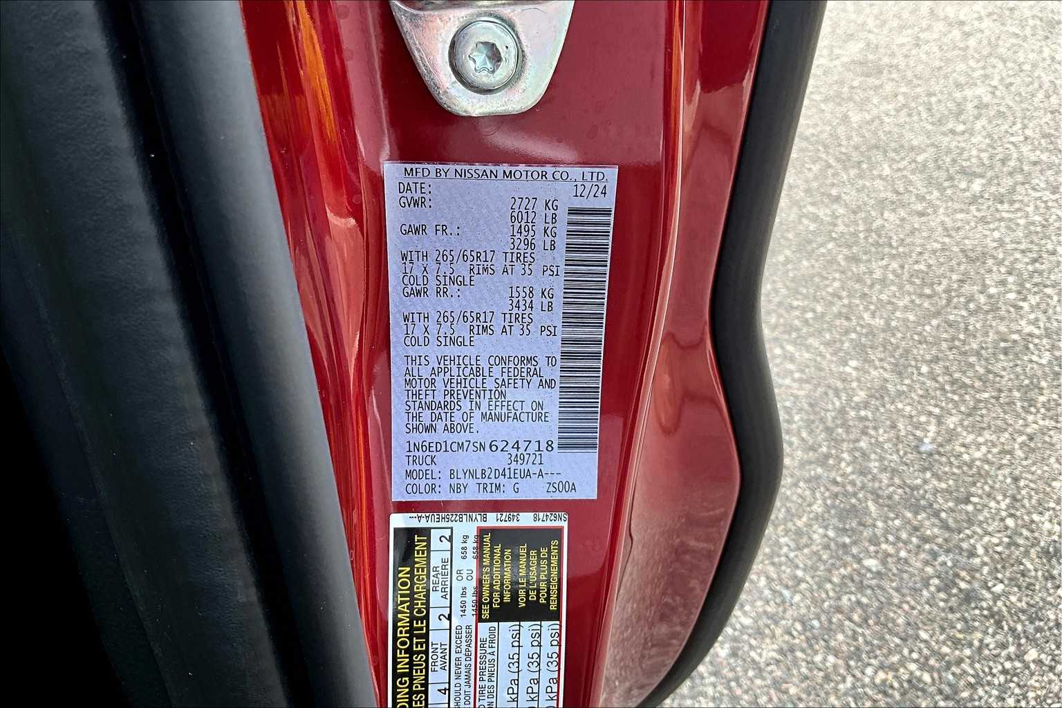 2025 Nissan Frontier SV - Photo 35
