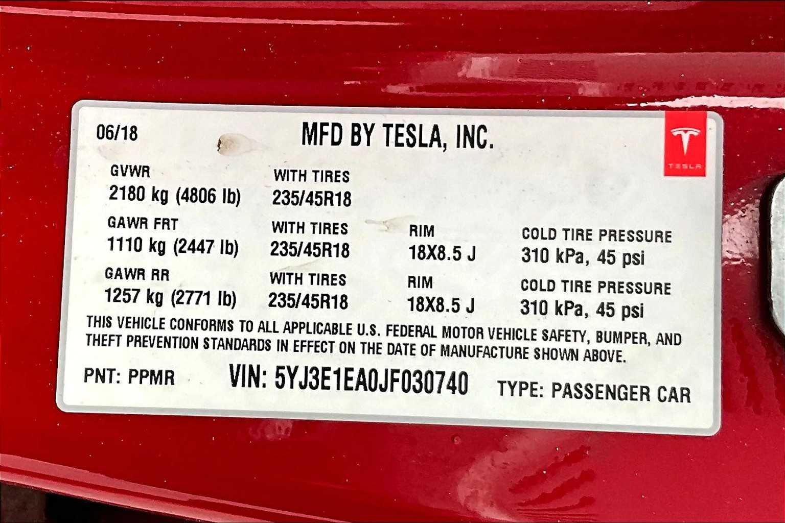 2018 Tesla Model 3 Long Range Battery - Photo 59