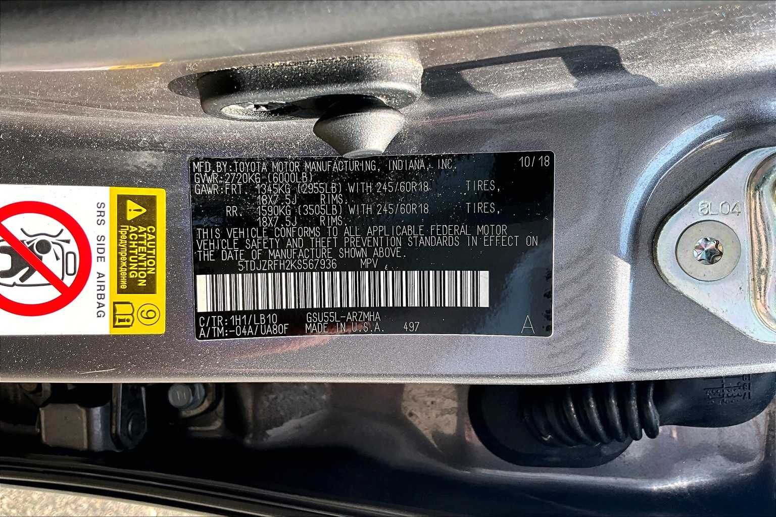 2019 Toyota Highlander XLE - Photo 6