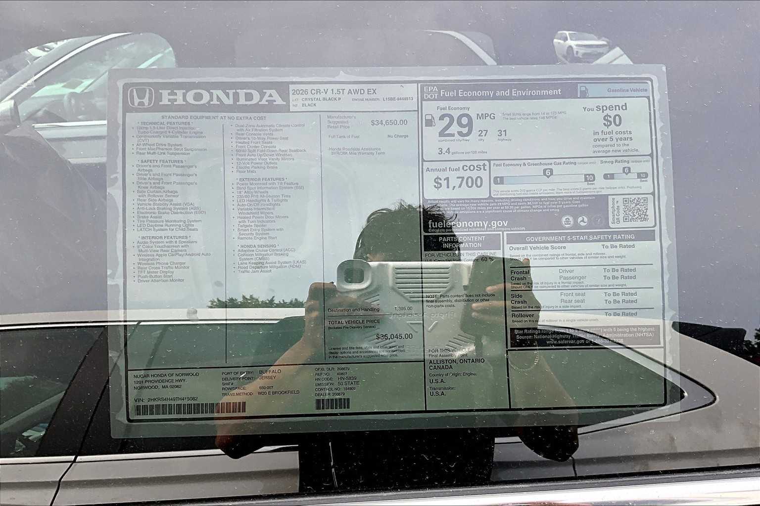 2026 Honda CR-V EX - Photo 17