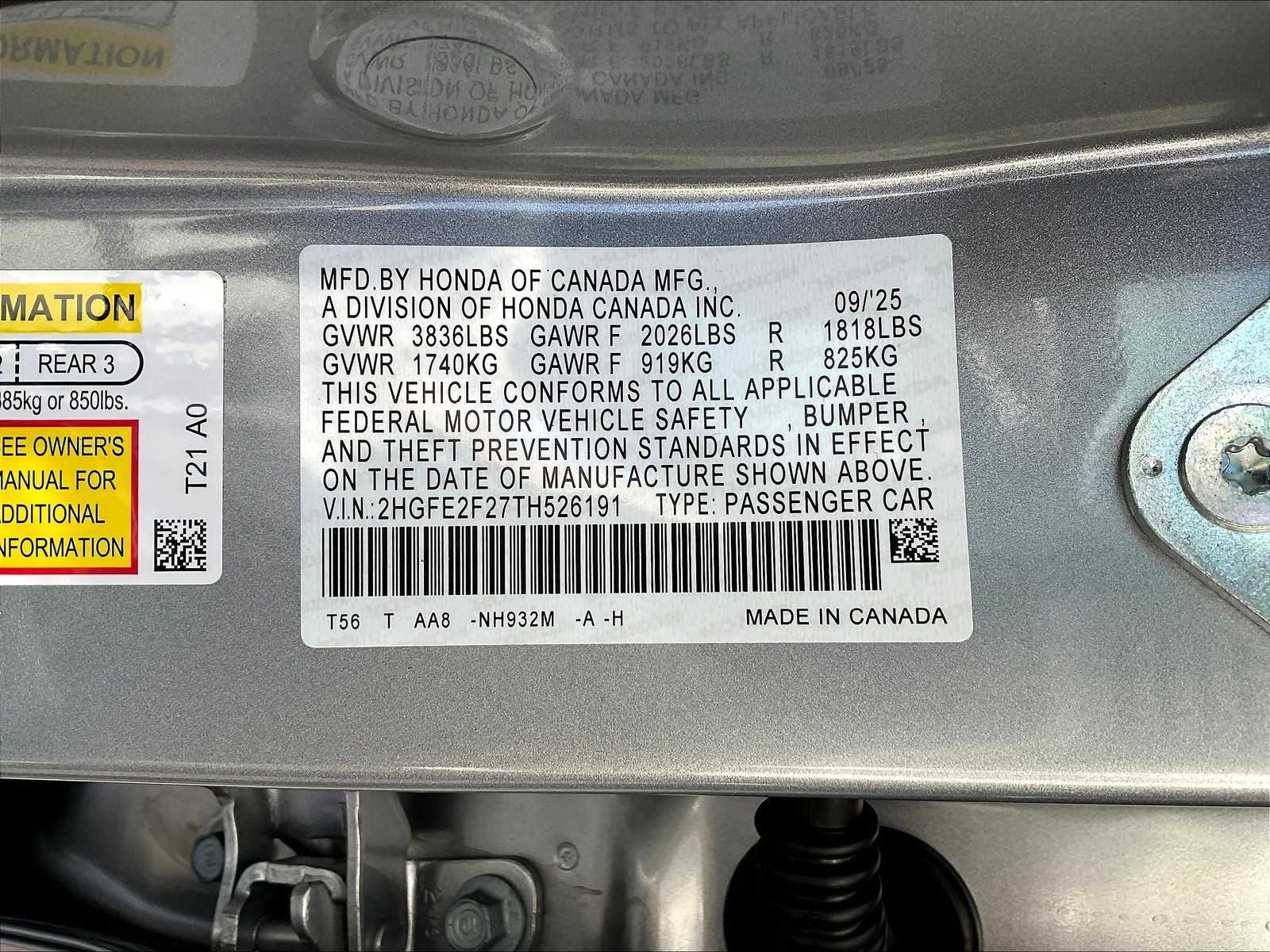 2026 Honda Civic LX - Photo 17