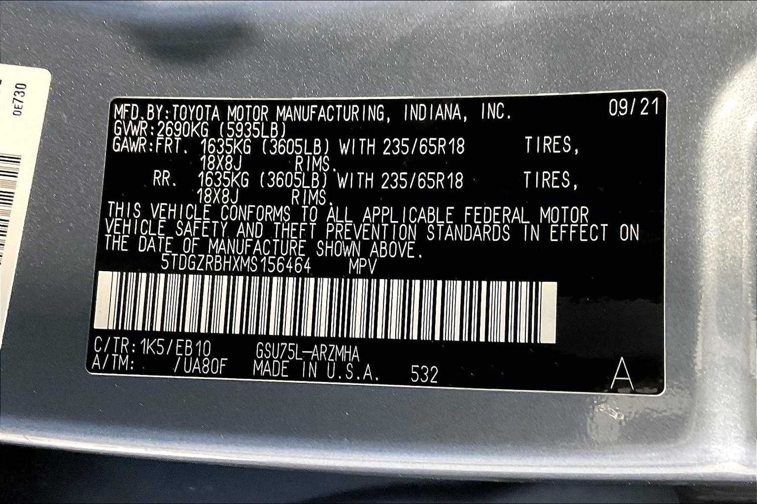 2021 Toyota Highlander XLE - Photo 37