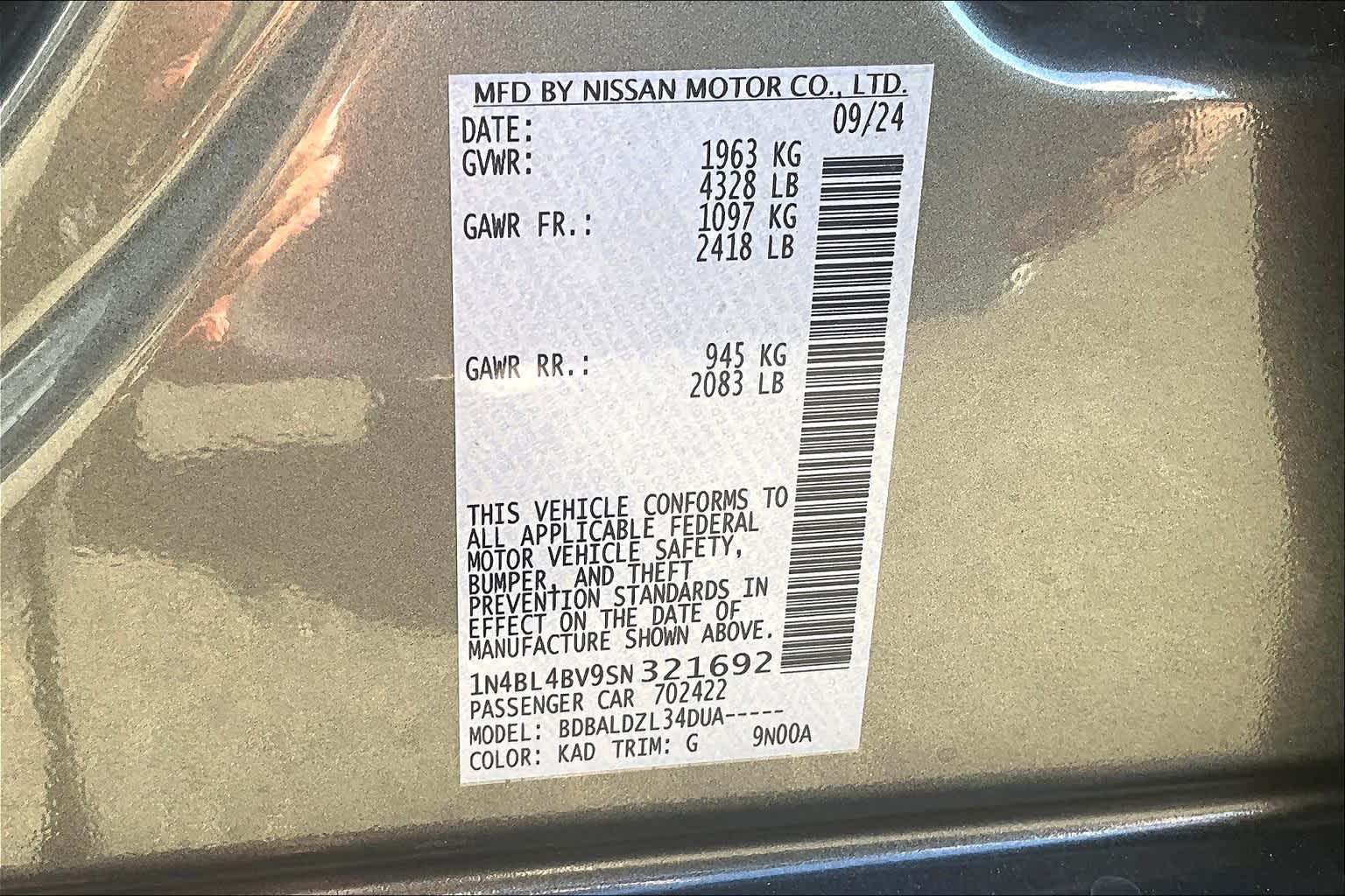 2025 Nissan Altima S - Photo 16