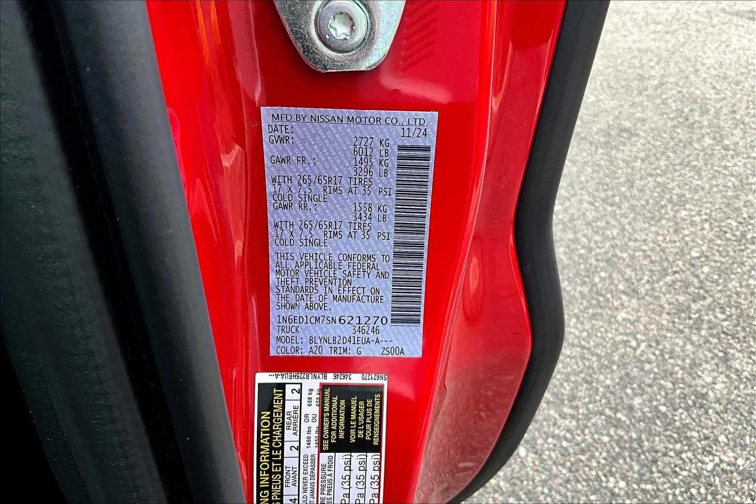2025 Nissan Frontier SV - Photo 35
