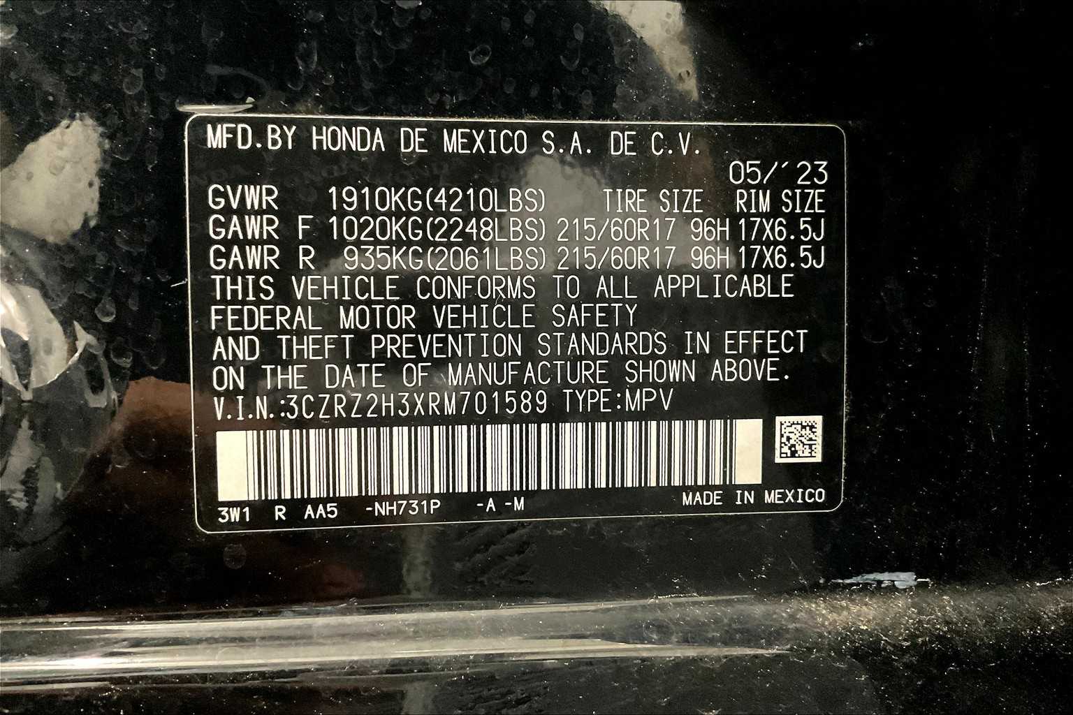 2024 Honda HR-V LX - Photo 47