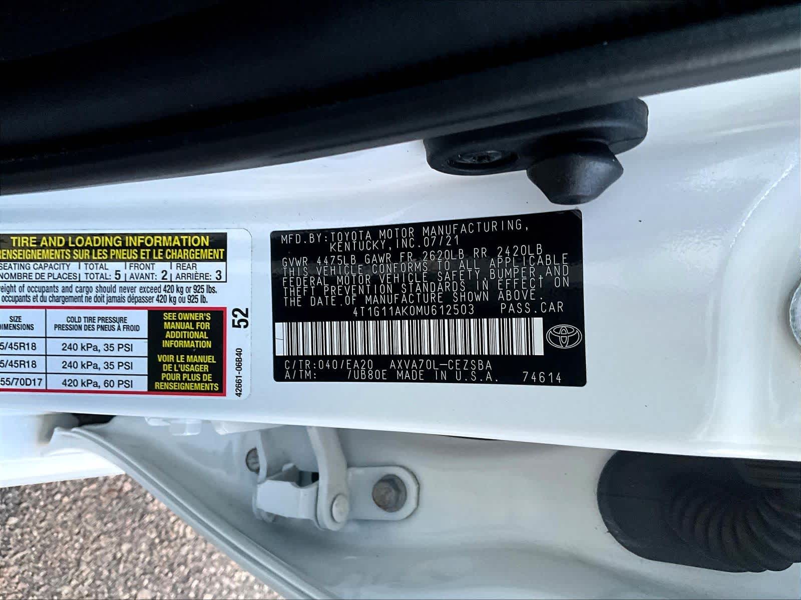 2021 Toyota Camry SE - Photo 34