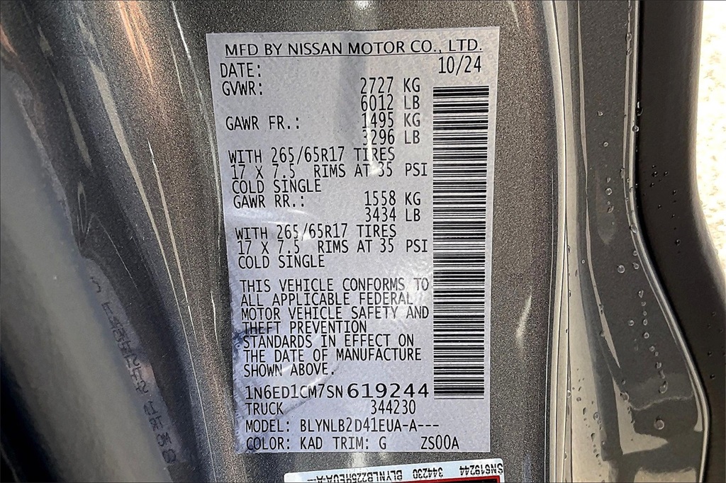 2025 Nissan Frontier SV - Photo 34