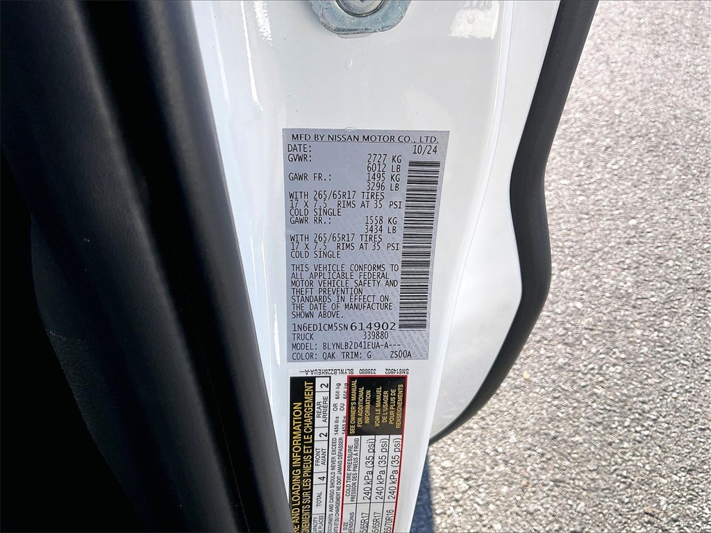 2025 Nissan Frontier SV - Photo 29