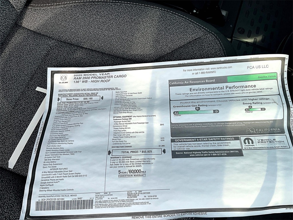 2025 Ram ProMaster 2500 High Roof - Photo 17