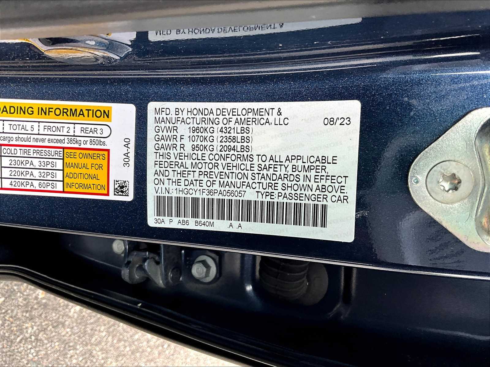2023 Honda Accord EX - Photo 34