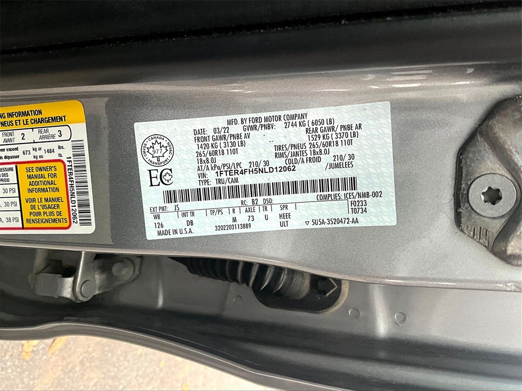 2022 Ford Ranger Lariat - Photo 36