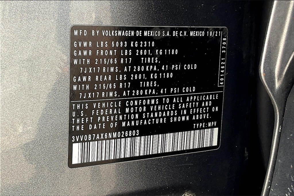 2022 Volkswagen Tiguan 2.0T S - Photo 31