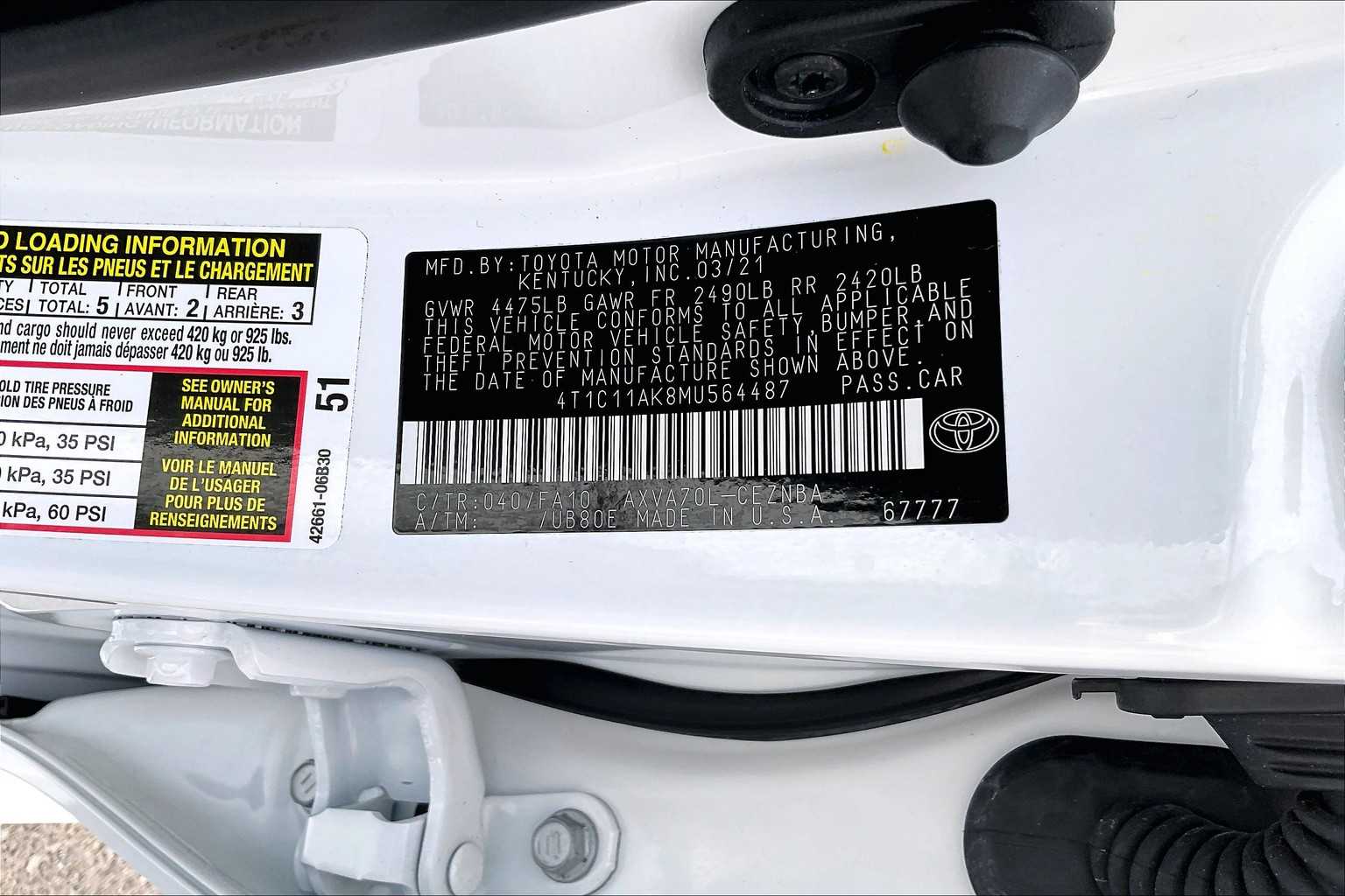 2021 Toyota Camry LE - Photo 35