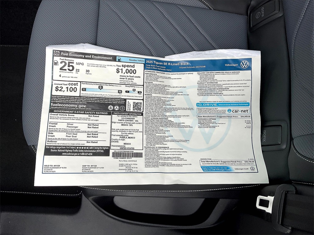 2025 Volkswagen Tiguan 2.0T SE R-Line Black - Photo 17