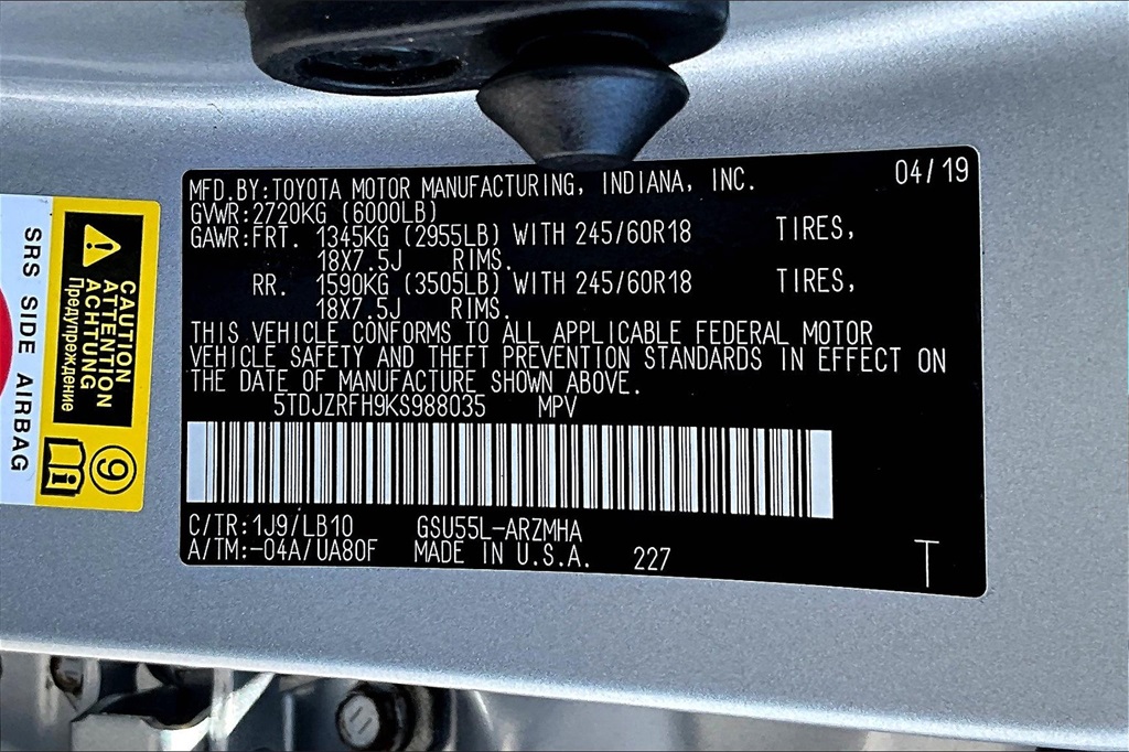 2019 Toyota Highlander XLE - Photo 37