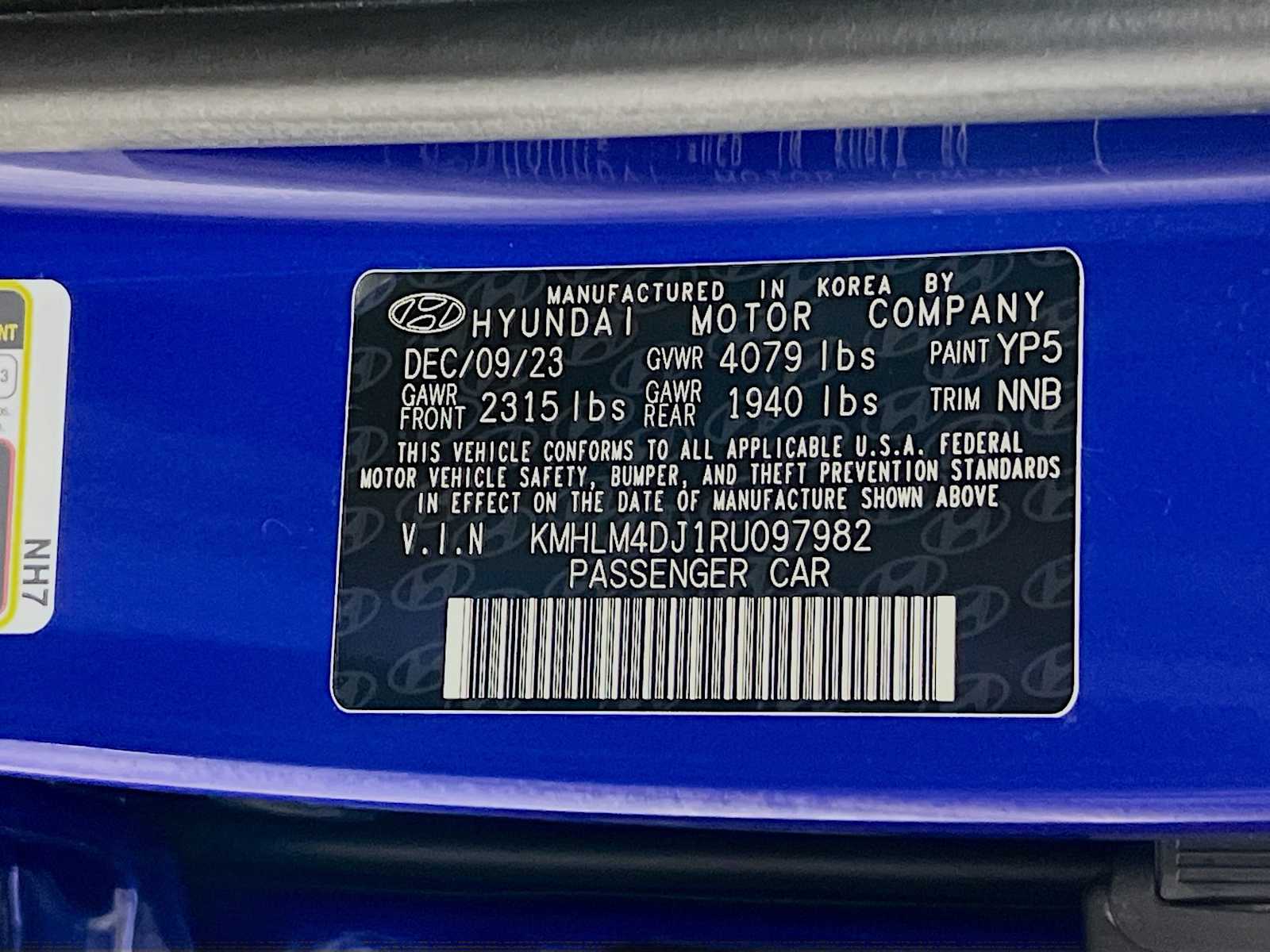 2024 Hyundai Elantra Hybrid Blue - Photo 31