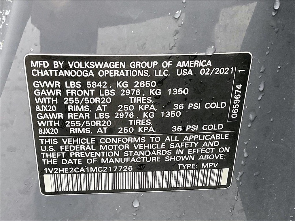 2021 Volkswagen Atlas Cross Sport 3.6L V6 SE w/Technology - Photo 31