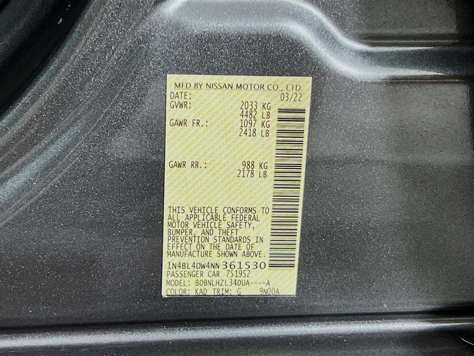 2022 Nissan Altima 2.5 SV - Photo 30