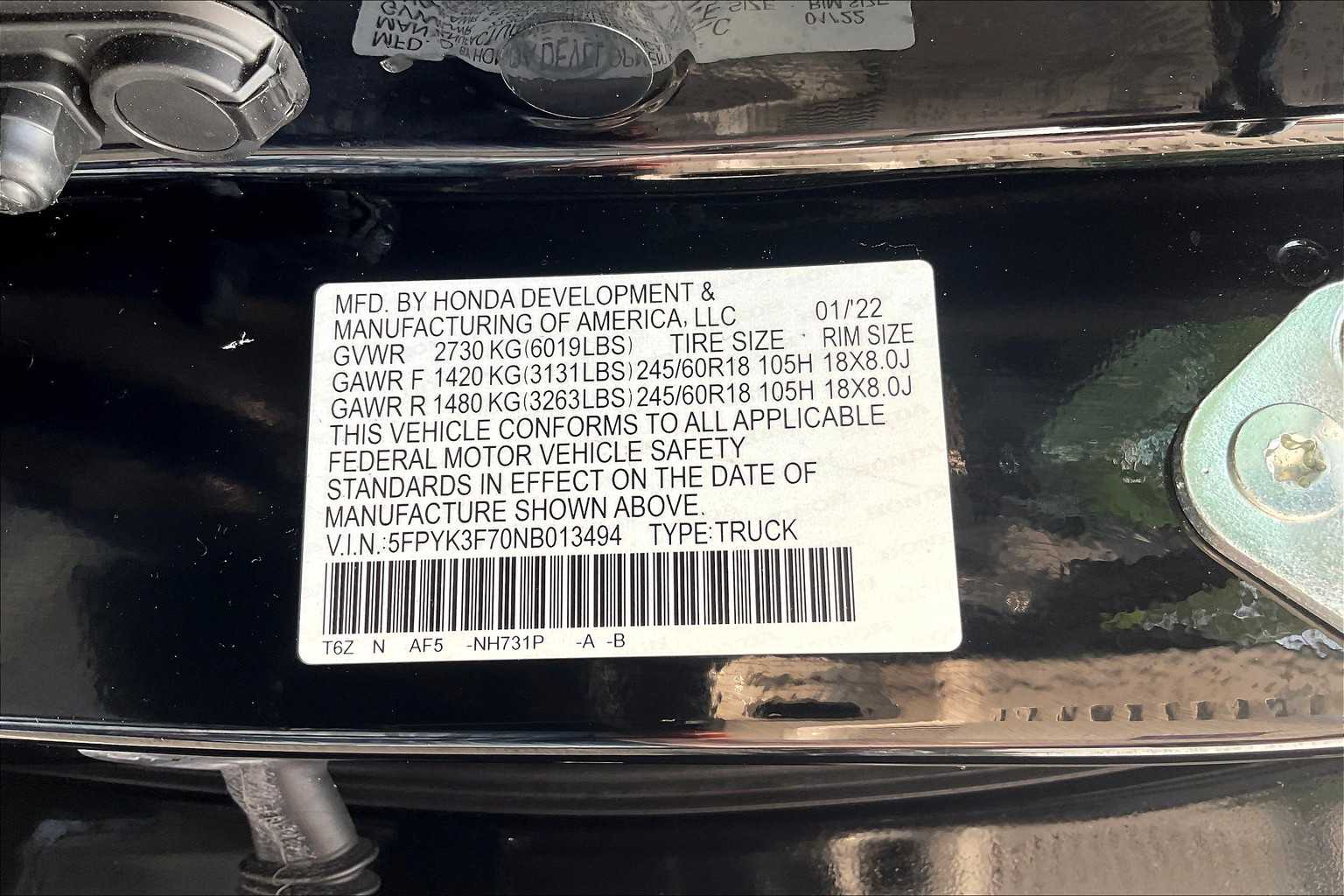 2022 Honda Ridgeline RTL-E - Photo 37