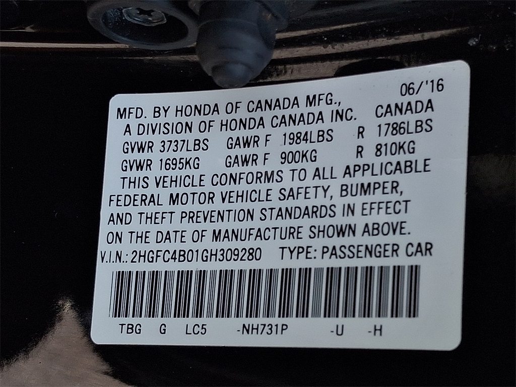 2016 Honda Civic LX-P - Photo 28