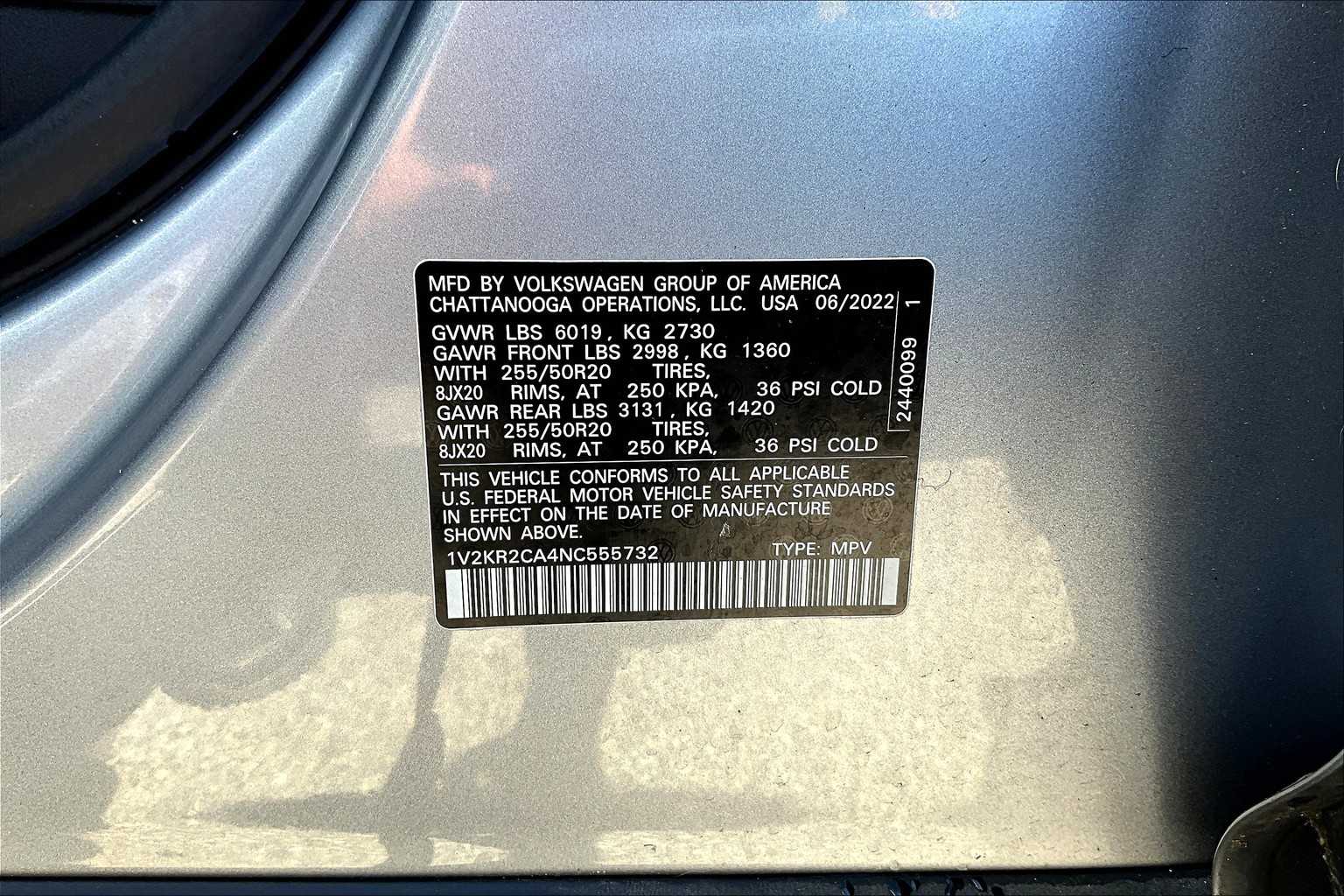 2022 Volkswagen Atlas 3.6L V6 SE w/Technology - Photo 36