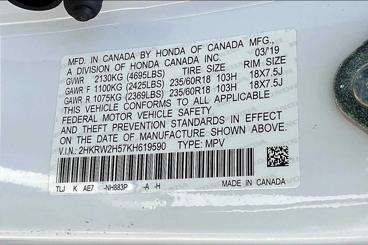 2019 Honda CR-V EX - Photo 48