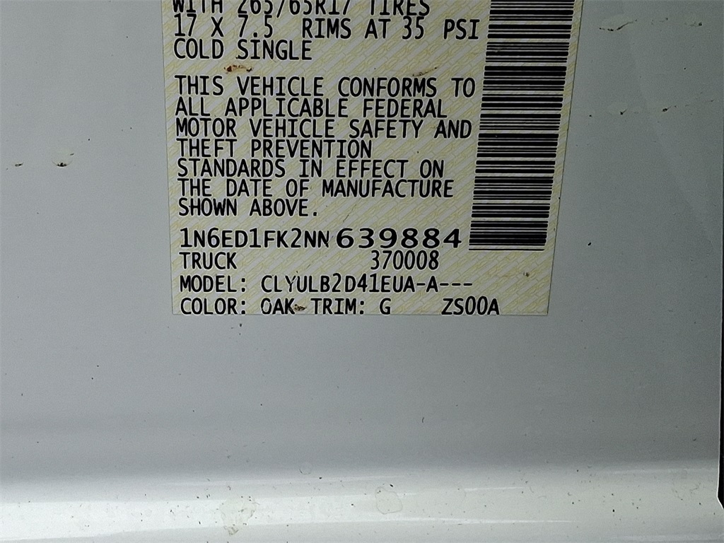 2022 Nissan Frontier SV - Photo 27