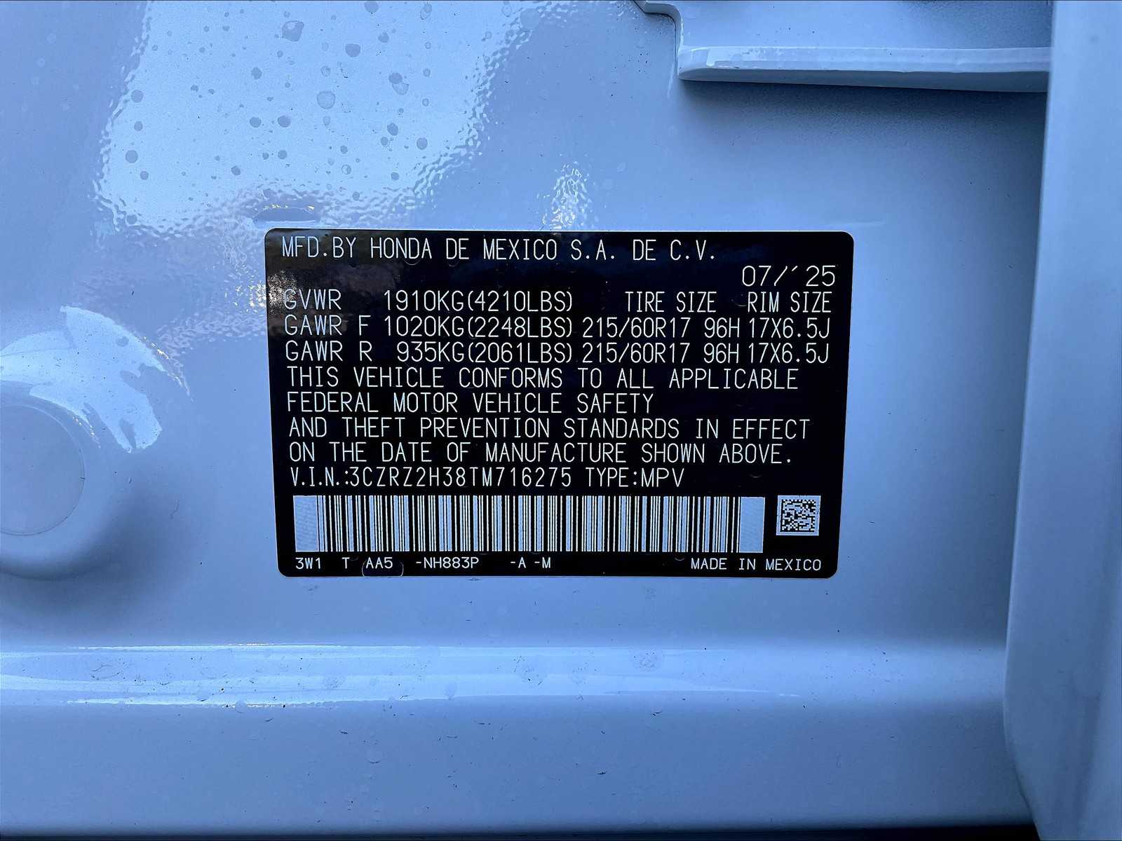 2026 Honda HR-V LX - Photo 17