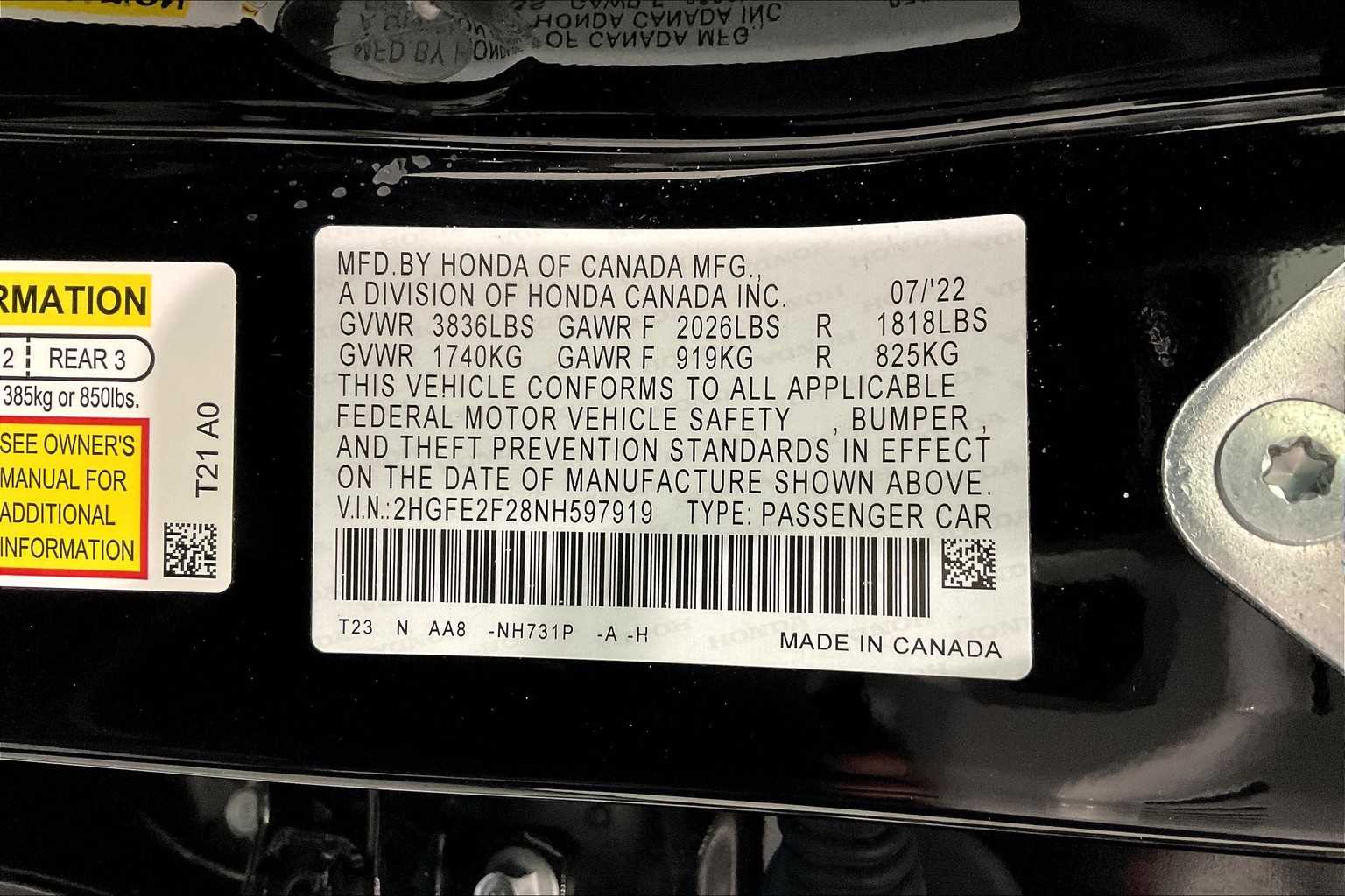2022 Honda Civic LX - Photo 32
