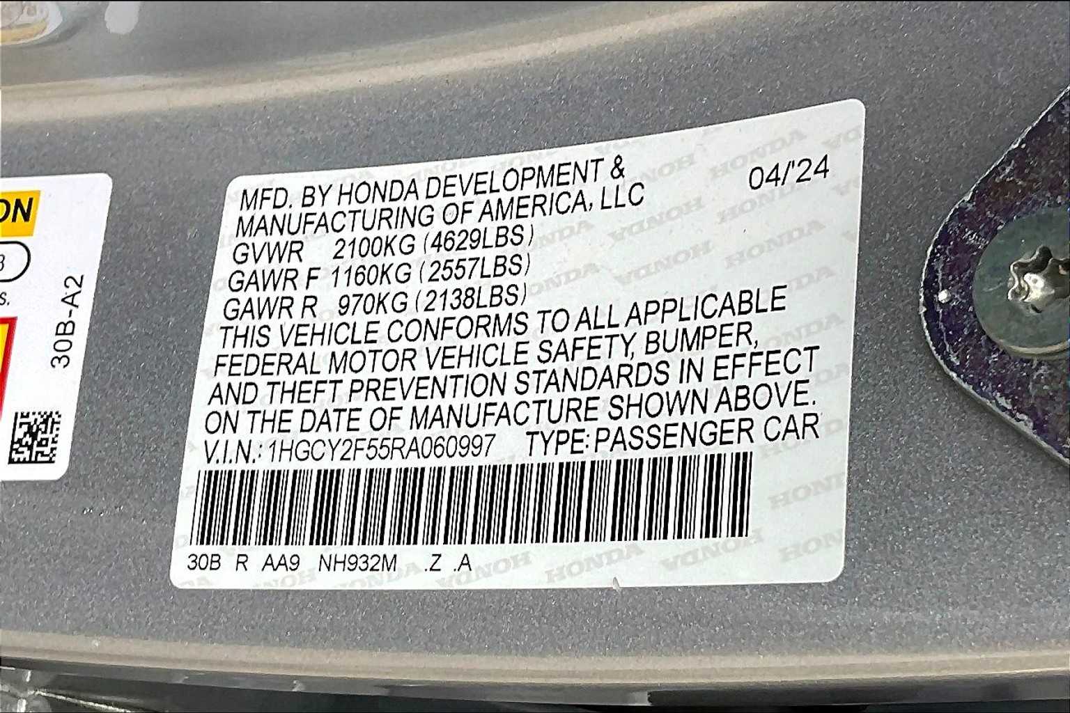 2024 Honda Accord Hybrid Sport - Photo 33