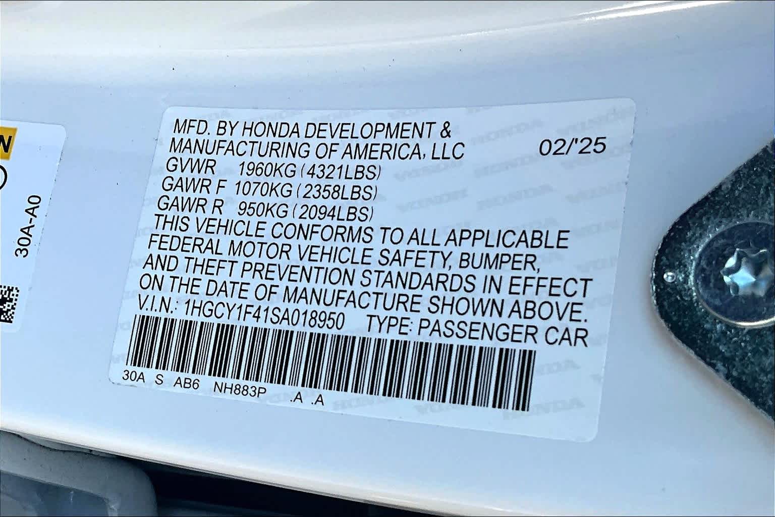 2025 Honda Accord SE - Photo 18