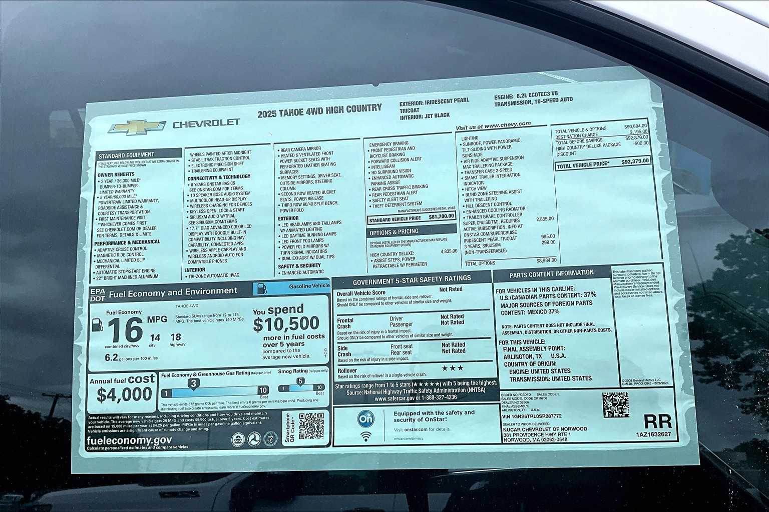 2025 Chevrolet Tahoe High Country - Photo 18