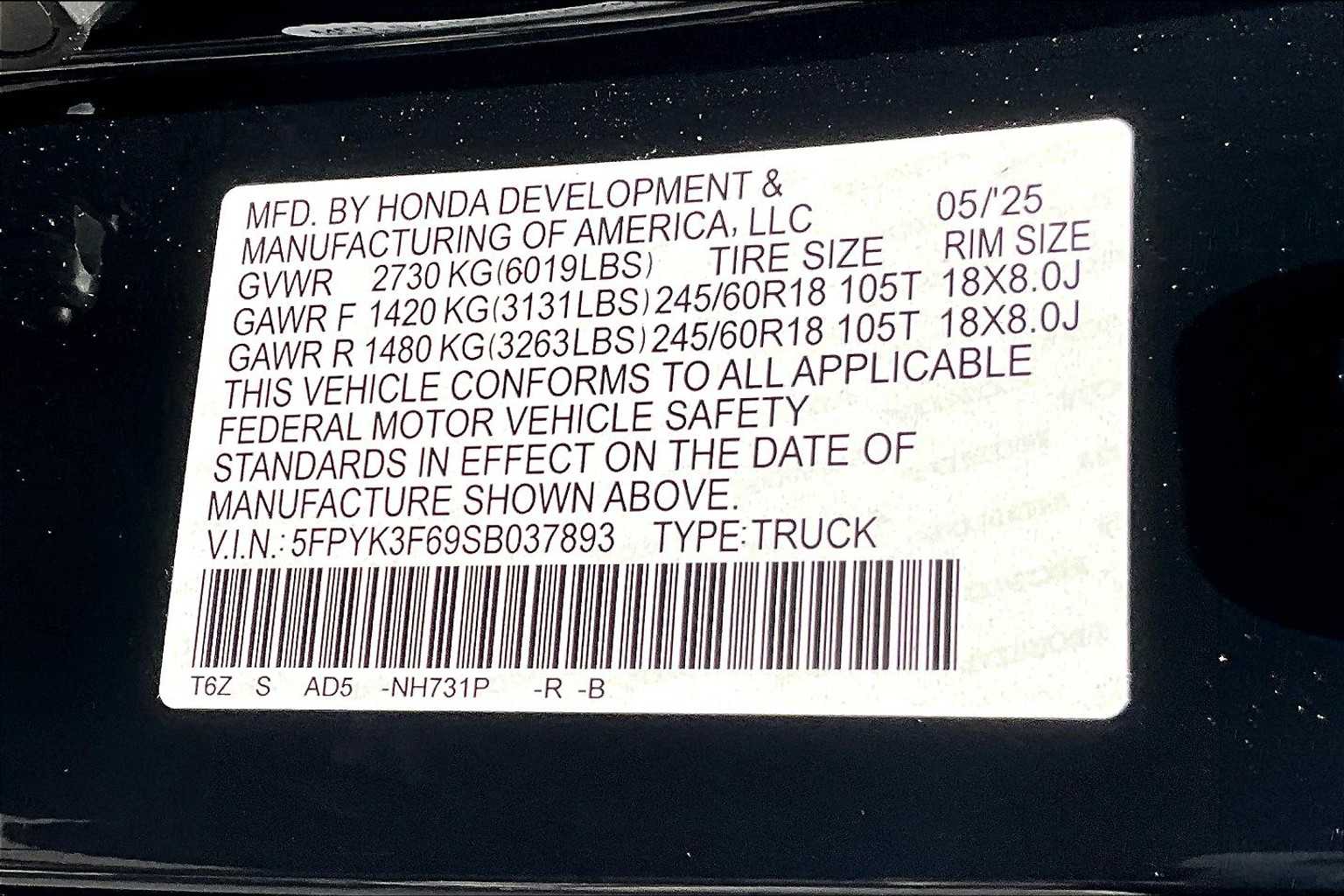 2025 Honda Ridgeline TrailSport - Photo 17