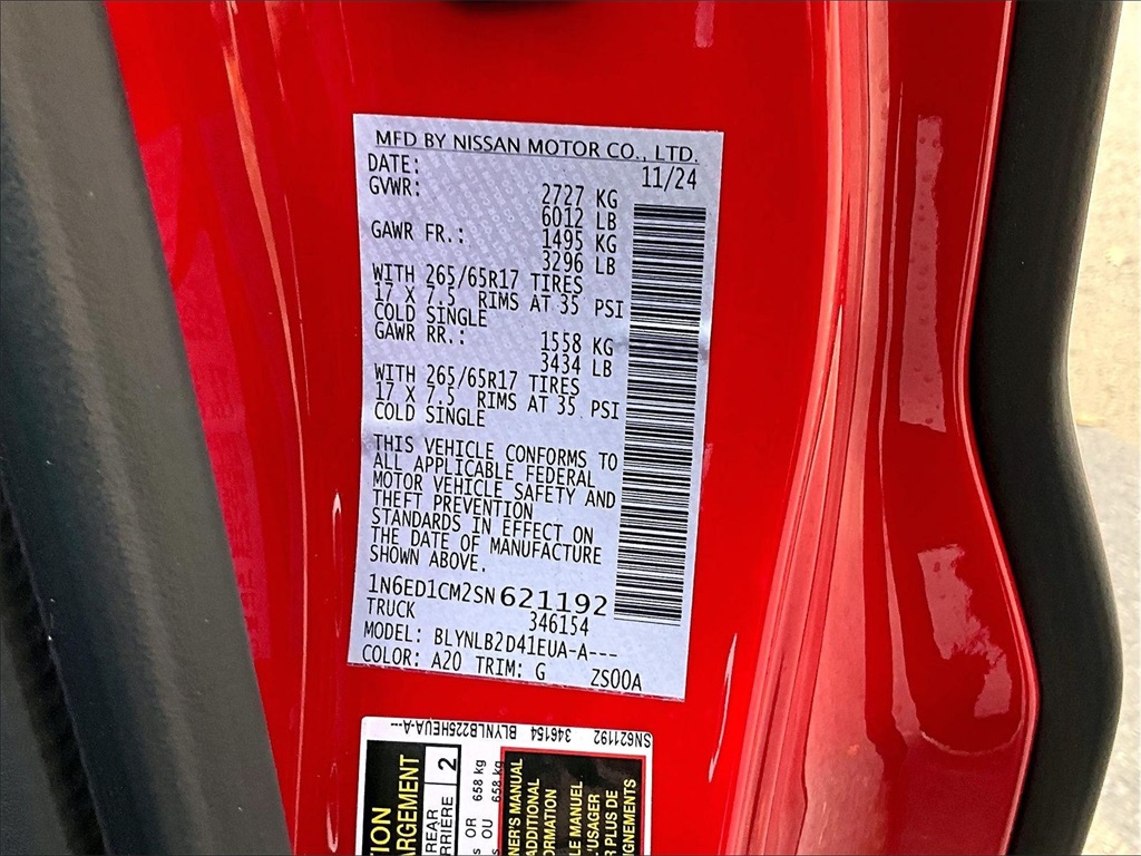 2025 Nissan Frontier SV - Photo 36