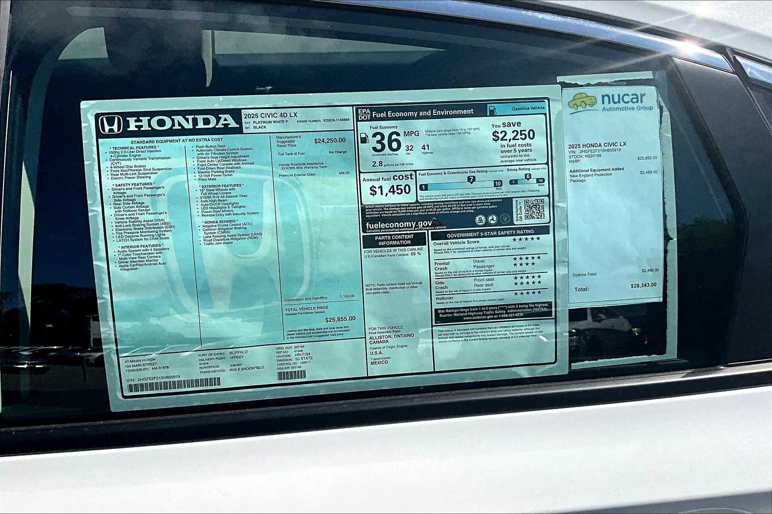2025 Honda Civic LX - Photo 18