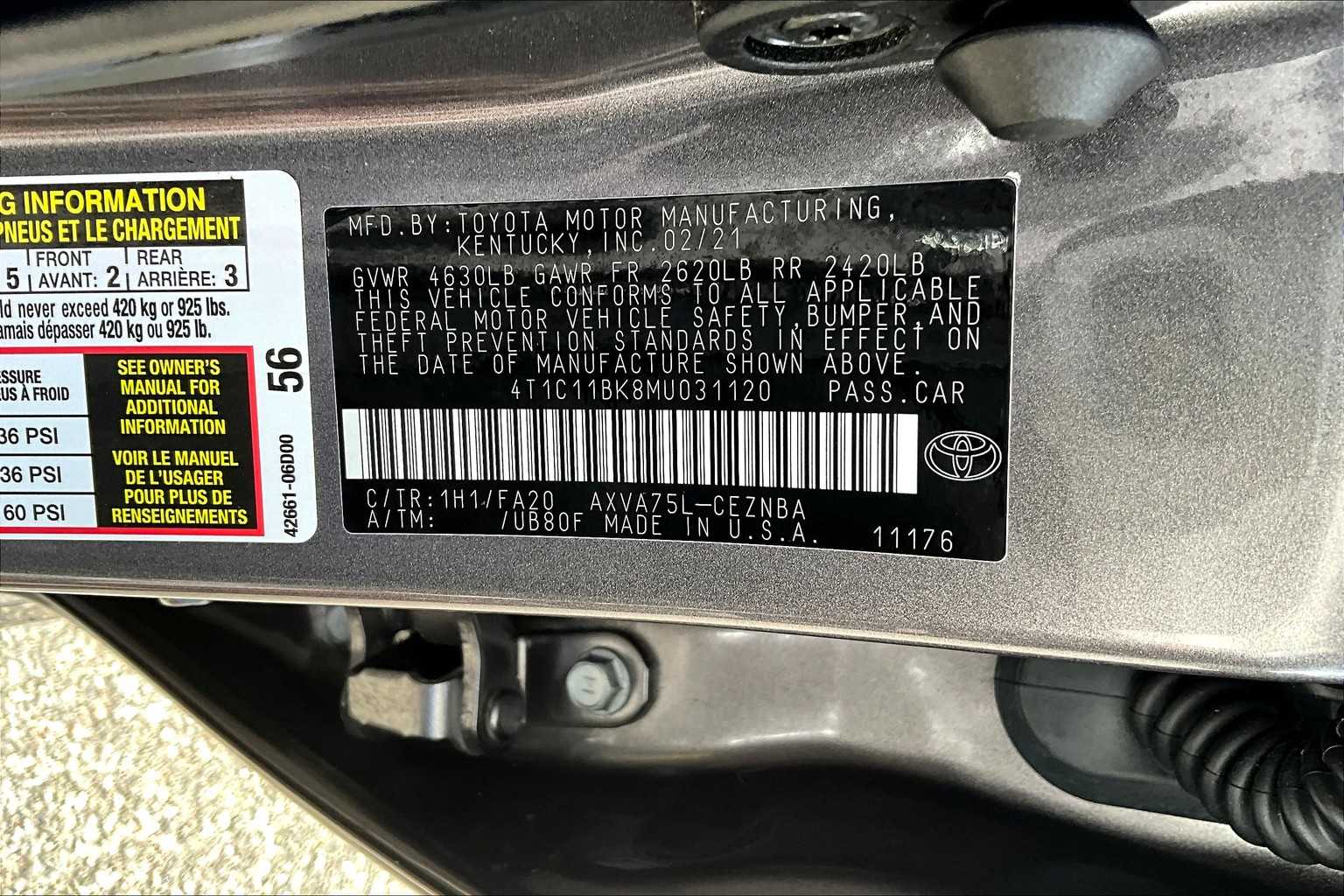 2021 Toyota Camry LE - Photo 33