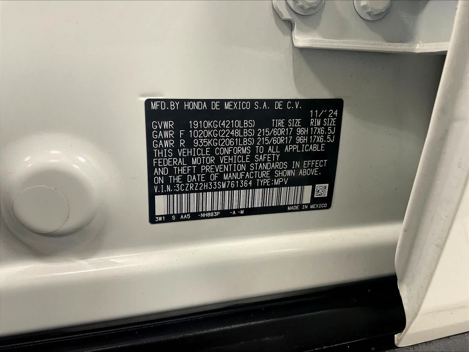 2025 Honda HR-V LX - Photo 35