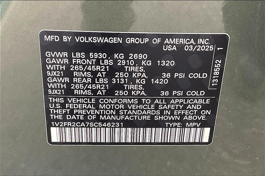2025 Volkswagen Atlas 2.0T SEL Premium R-Line - Photo 16