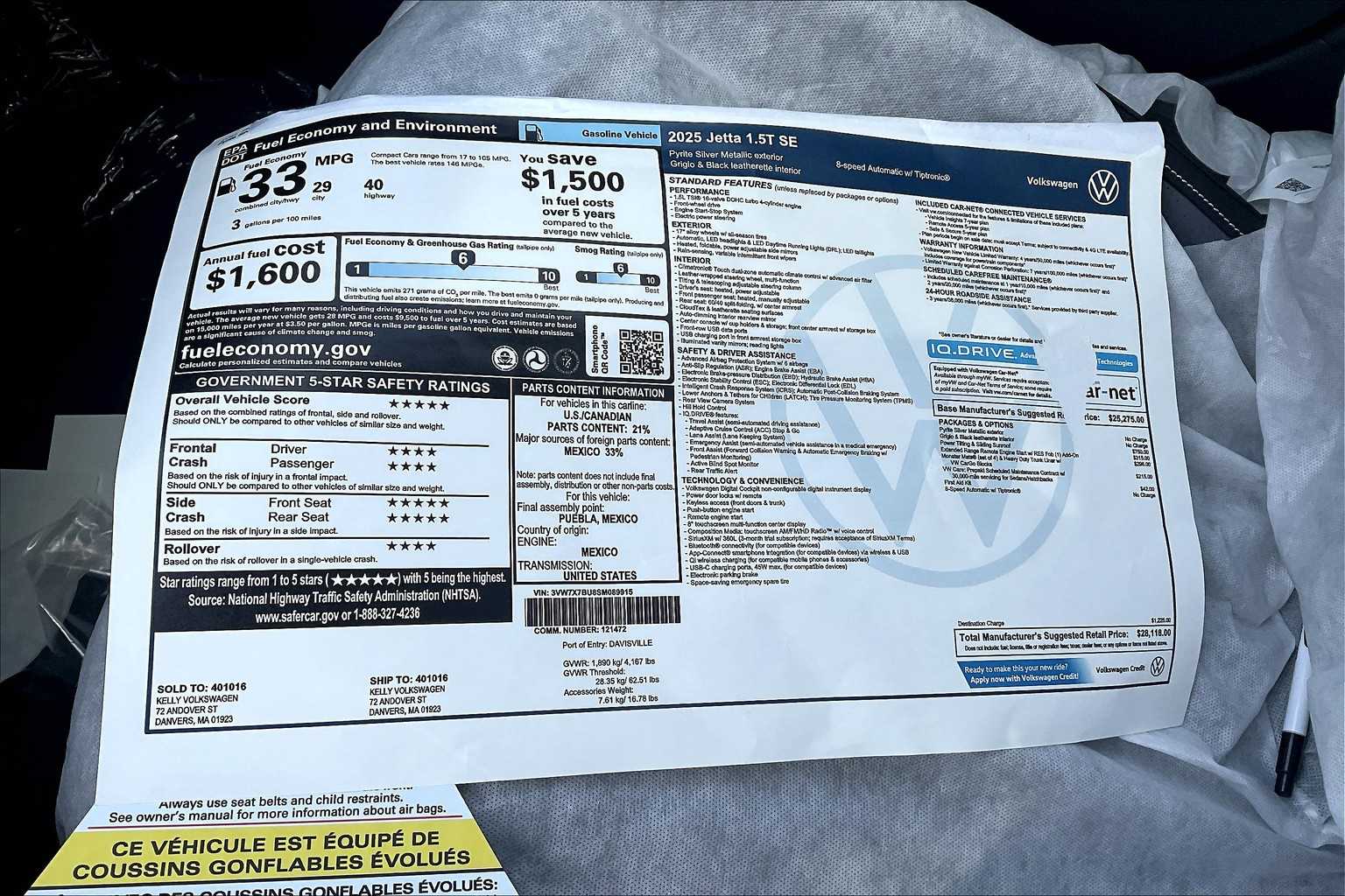 2025 Volkswagen Jetta SE - Photo 17