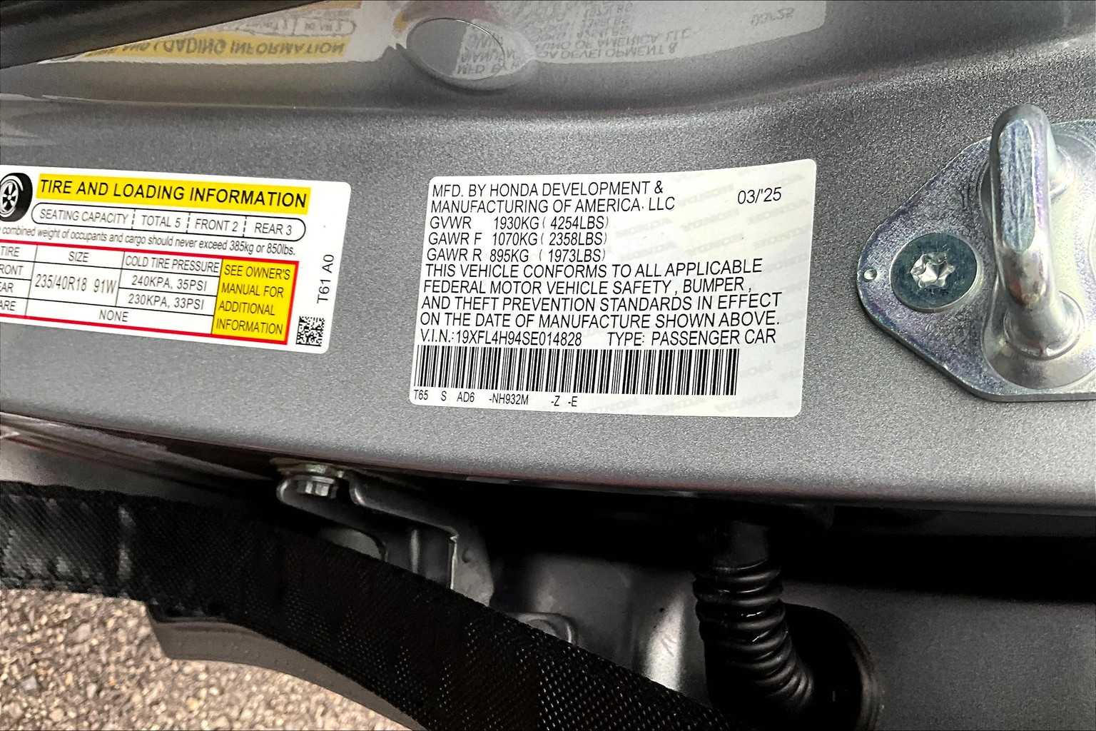 2025 Honda Civic Hatchback Hybrid Sport Touring - Photo 18
