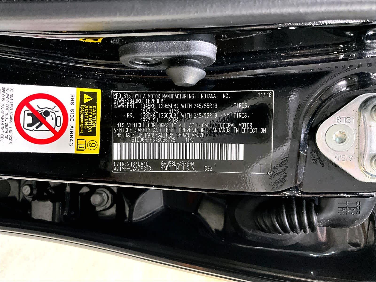 2019 Toyota Highlander Hybrid Limited Platinum - Photo 6