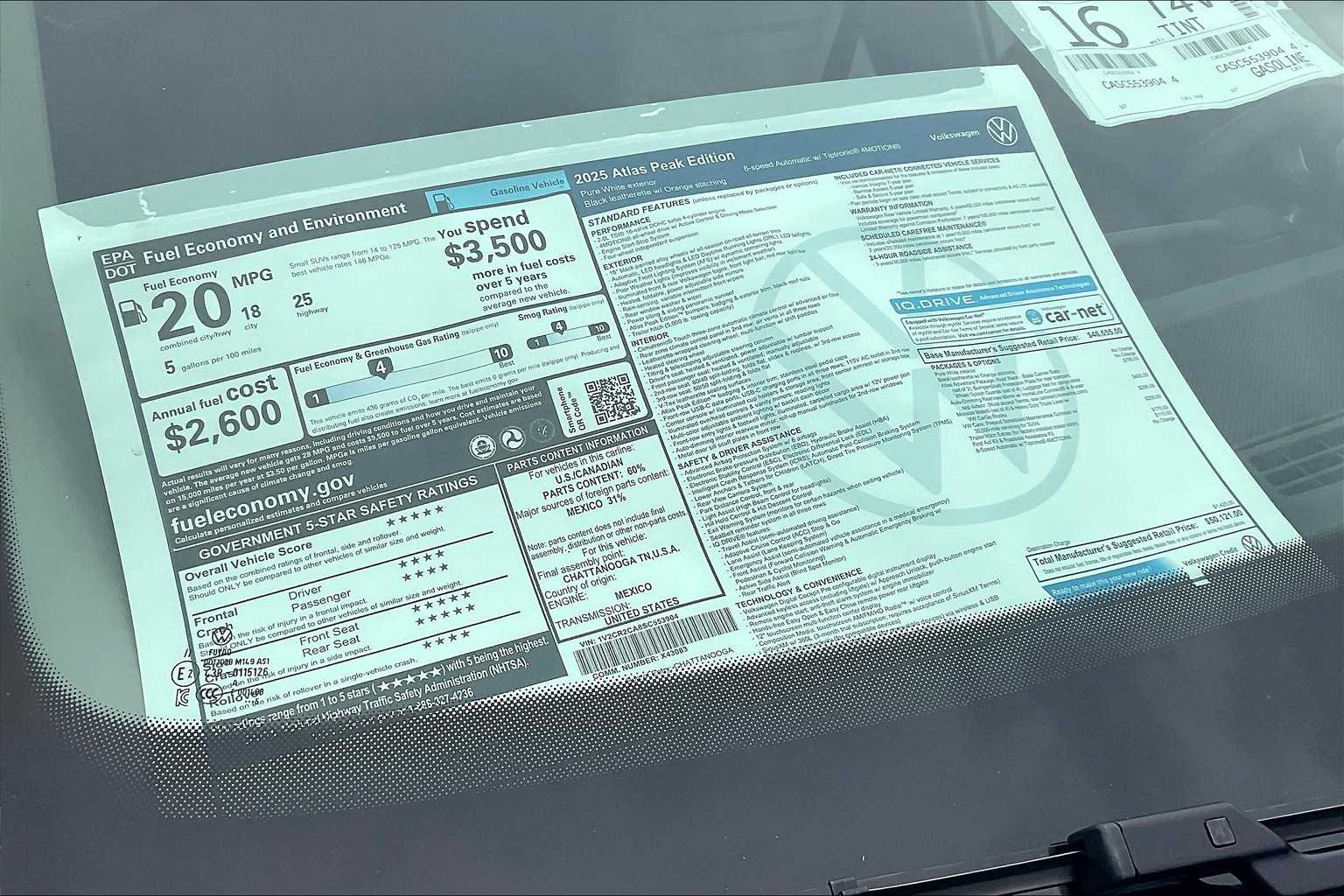 2025 Volkswagen Atlas 2.0T Peak Edition - Photo 18