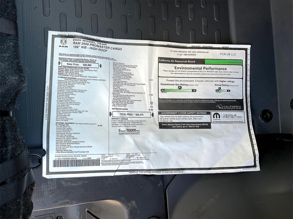2025 Ram ProMaster 2500 High Roof - Photo 16