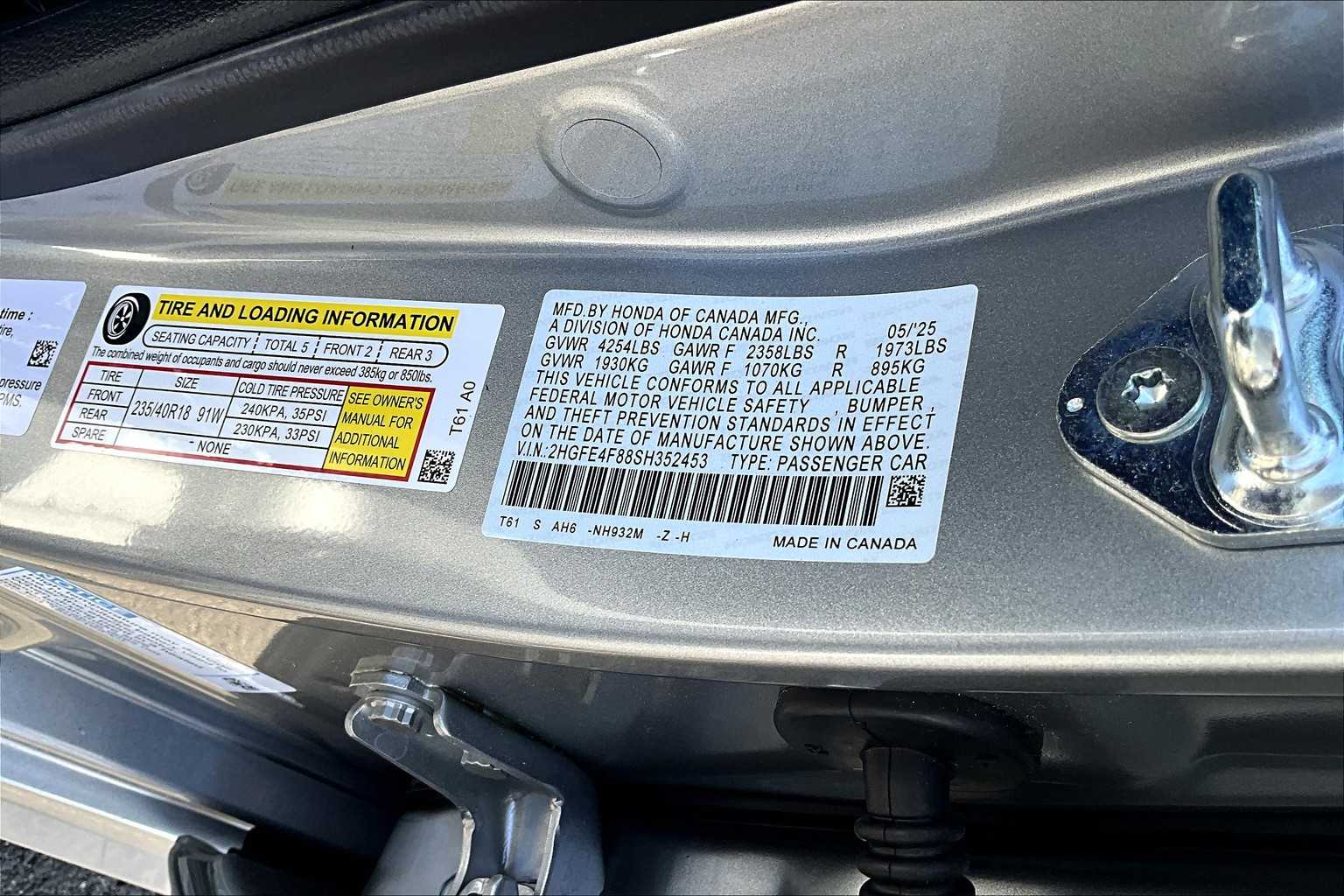 2025 Honda Civic Hybrid Sport - Photo 17